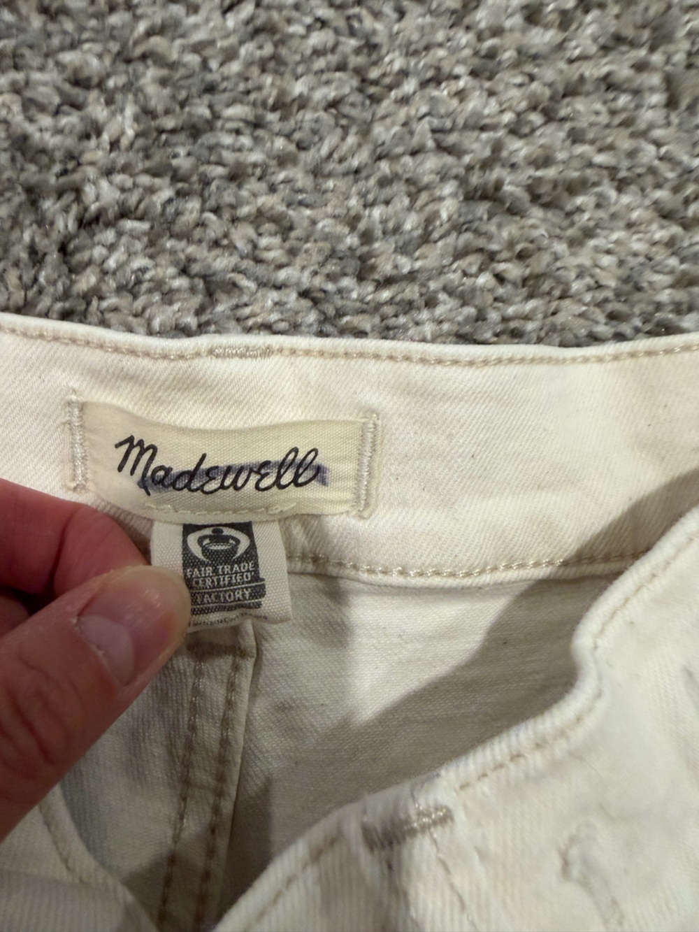 Madewell 90s straight Jean vintage canvas hemmed raw cut 26 - Picture 3 of 16